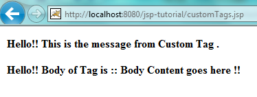 form tag in jsp